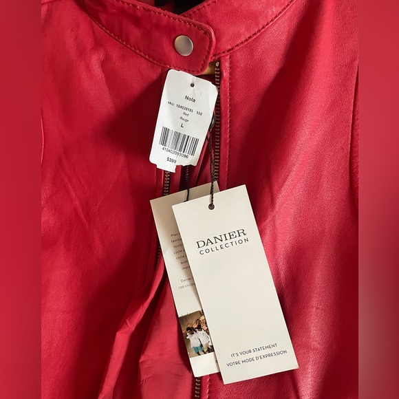Red Danier leather jacket, brand new - Picture 3 of 3